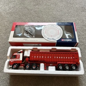 Corgi CC12410 Knowles Transport Volvo FH Bulk Tipper 1:50 Scale Boxed - Picture 1 of 11
