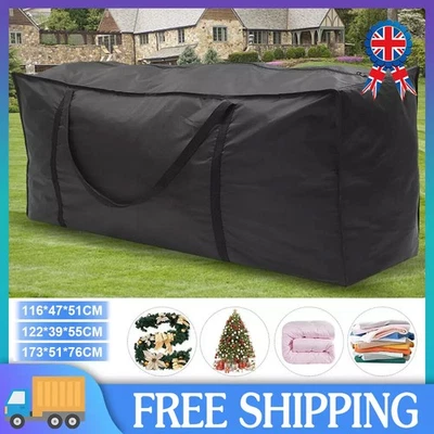 DAYDAYUP-UK Extra Large Waterproof Heavy Duty Outdoor Garden Furniture Cushion Storage Bag