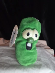 Veggie Tales Larry el Pepino Peluche GUND 8" Juguete de Peluche Bolsa de Frijoles Etiqueta de Idea Grande - Imagen 1 de 12