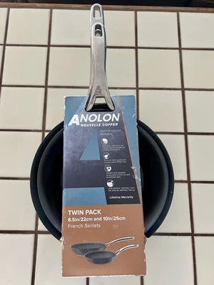 Anolon French Skillets 8.5” + 10” Foto 1 de 2
