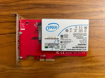 SSD Intel DC P4500 2TB NVME PCIe3.0 2.5in U.2 SSDPE2KX020T7 con adaptador StarTech Foto 1 de 4