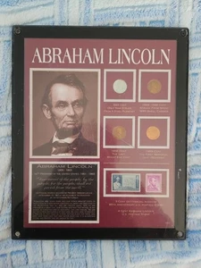 Colección de monedas y estampillas enmarcadas Lincoln American Coin Treasures  - Imagen 1 de 8