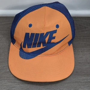 Nike Raro Cappello True Snapback Swoosh Blu Flat-bill Regolabile Snapback Cap - Foto 1 di 8