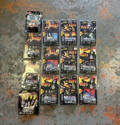 Lot Of 13x Vintage KISS Die cast Cars Johnny Lightning Gene Simmons Stanley NOS - Image 1 of 4