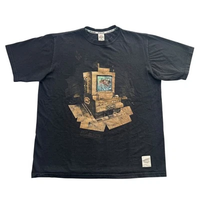 Vintage y2k Ecko Unltd. "The Block" Graphic Shirt Size 2XL Hip Hop Baggy Skater - Image 1 of 4