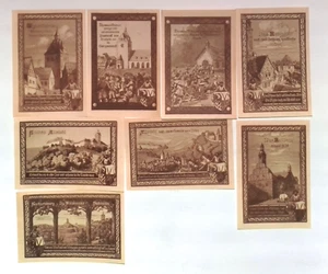 1921 Germany ALLSTADT 50 and 10 Phennig Banknote / Notgeld Set - Bild 1 von 2