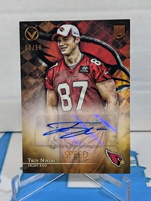 2014 Topps Valor Autographs Speed Troy Niklas 06/99 #VA-TN - Image 1 of 2