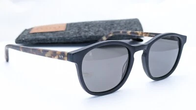 Круглые солнцезащитные очки унисекс Raen Saint Malo матовые черные Brindie - Изображение 1 из 4