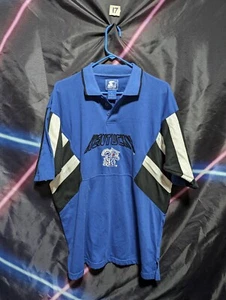 Vtg 90s Kentucky Wildcats Polo Shirt L Starter Striped Embroidered Logo UK - Picture 1 of 7