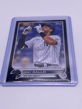 2022 Topps Series 1 Joey Gallo Black SSP ~ # / 71 NEW YORK YANKEES Card #322