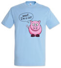 I'm A Cat T-Shirt Fun Comic Cartoon Toon Look Pig Dog Animal Sounds