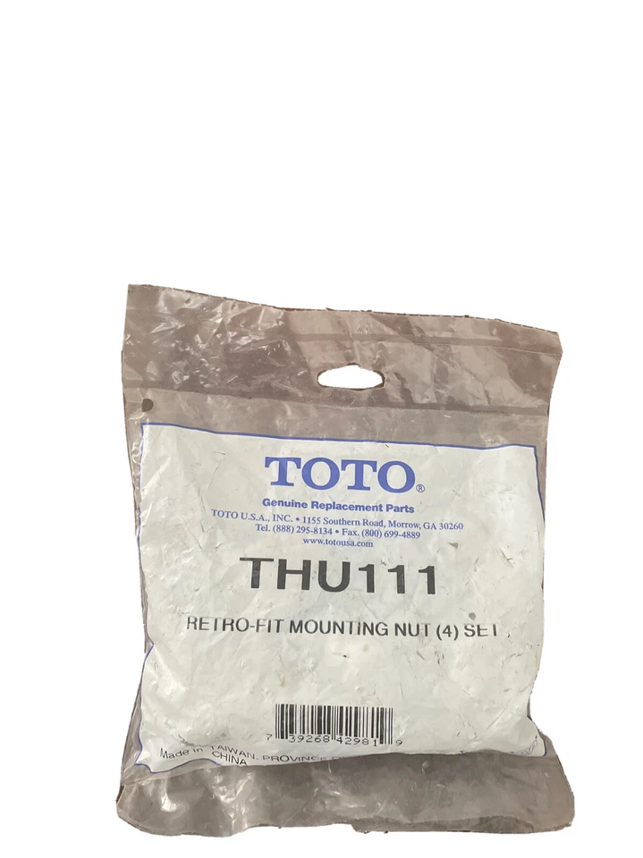 Juego de 4 tuercas de montaje retroajustadas originales Toto THU111 5/8-11 Foto 1 de 2