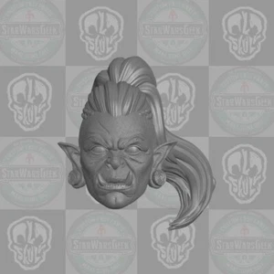 Gar'khara hembra orco cabeza personalizada para figuras de acción 1:6 y 1:10 y 1:12 y 1:18 - Imagen 1 de 2