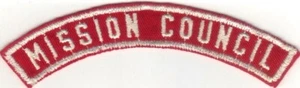 BOY SCOUT MISSION COUNCIL RED & WHITE HALF STRIP 1/2RW - Picture 1 of 1