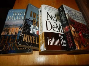 Mixed Lot of 4 Paperback Books Lawson, Baldacci, Johnstone, DeMille - Picture 1 of 5