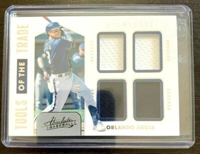 Orlando Arcia 2020 Absolute Tools of Trade GU 2Clr 4Patch#25/99 Rookie-Brewers  - Image 1 of 2
