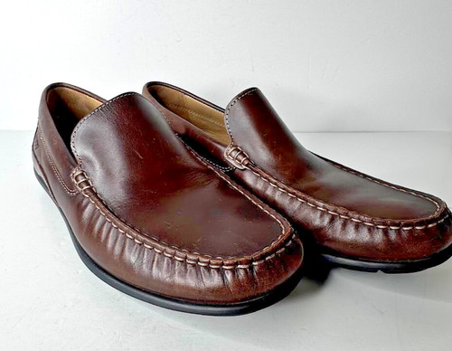 Scarpe mocassino da guida Ecco uomo EU 42 8 8 5 classico marrone mocassino pelle marrone