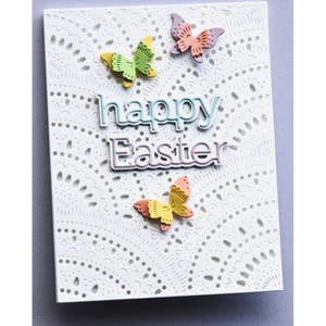 Hollow Background Metal Cutting Dies Scrapbooking Paper Card Craft Mould Stencil - Picture 1 of 6