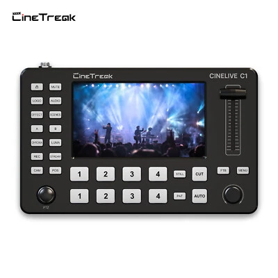 CineTreak CINELIVE C1 FHD 4-Channel Video Switcher Multi Format Live Streaming - Image 1 of 4