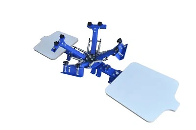 1 PC 4 Color 2 Station Screen Printing Press Rotate 360 Degree T-shirt DIY Tool - Image 1 of 4