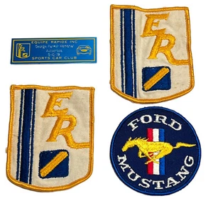 VTG ‘70s Equipe Rapide Patch + Plaque Sports Car Club Mustang Autocross Racing - Picture 1 of 12