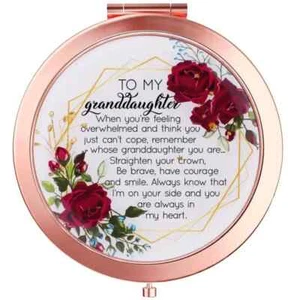 ❤ Granddaughter Gifts from Grandparents Mirror to My Beautiful Granddaughter - Picture 1 of 6