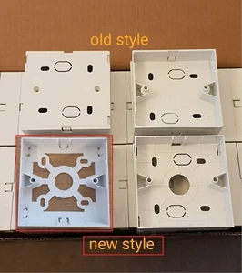 10 x Boîte arrière en plastique Pressac - Profondeur 23 mm pour prises de données téléphone BT Façade - Photo 1/1