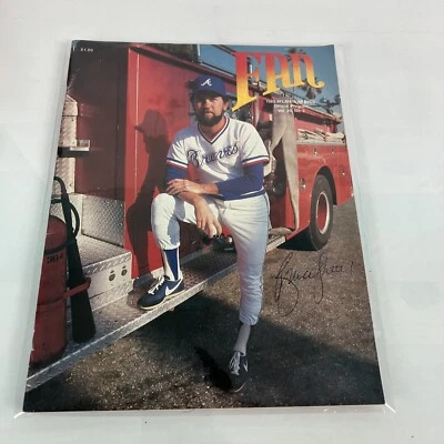 1985 Atlanta Braves Official MLB Baseball Program Scorebook Bruce Sutter  Cover - Image 1 of 4