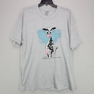 Vintage Tshirt Holy Cow Mens 3XL Gray Single Stitch Cal Cru USA - Picture 1 of 11