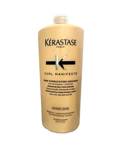 Kérastase Curl Manifesto Hydrating Douceur Shampoo 1L Nourishing for Curly Hair - Picture 1 of 2