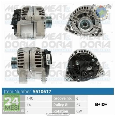 Alternatore Meat per OPEL VECTRA C B SIGNUM 2 - Immagine 1 di 3
