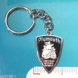 Vintage PLYMOUTH shield - keychain key chain GIFT BOXED - Picture 1 of 8