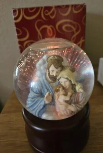 San Francisco Music Box Co Rays Of Light Nativity Waterglobe Rare - Picture 1 of 11