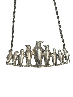 Playful Penguins Kabana Necklace 925 Distinctive Style & Exquisite Quality  NBN1 - Image 1 of 4