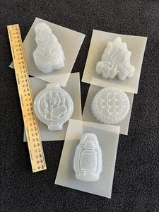 Plastic Bath Bomb Mold Lot of 5 Various Camping Dragon Pie - Picture 1 of 13