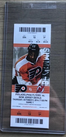 2014-15 Philadelphia Flyers NHL Official Mint Ticket Stubs - pick any game! Cover