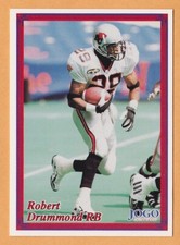 Robert Drummond 1999 Jogo Boston Pizza CFL card #5 B.C. Lions  Syracuse Orange