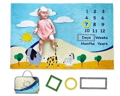 Manta Mitos Mensual Premium para Niñas y Niños. Grande 60x40 pulgadas Foto 1 de 4