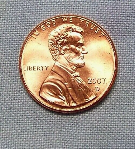 2007 D  UNC Mint Lincoln Memorial  Cent   *90124209 Cover