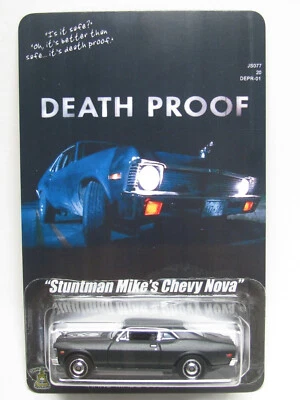 Death Proof Tarantino Movie Stuntman Mike 1968 Chevy Nova Custom Hot Wheels - Image 1 of 4