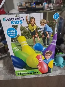 Discovery Kids Inflatable 7 Piece Bowling Set***26" Pins!! - Picture 1 of 4