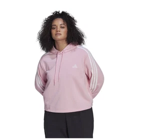 adidas Essentials 3-Stripes Cropped Hoodie Women's Size 2XL - Picture 1 of 6
