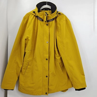 Pendleton Hooded Slicker Mustard Yellow Coat Jacket Size XL - Image 1 of 4