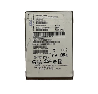 1.6TB SSD SAS 12Gbps HGST Write Intensive Enterprise SSD - SSD1600MM - Image 1 of 3