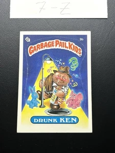 GARBAGE PAIL KIDS: 1ST SERIES, DRUNK KEN, 9b, GLOSSY, SERIES 1, OS1 - Picture 1 of 11