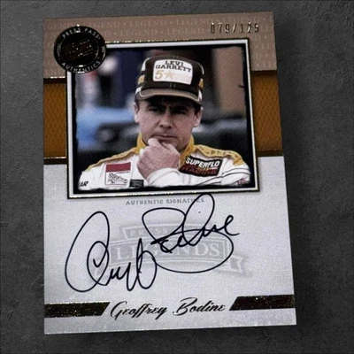 Geoff Bodine PACK PULLED NASCAR signed card 2013 PRESS PASS LEGENDS #079/125 - Image 1 of 2