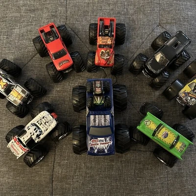 Monster Jam Truck by HotWheels Lot (9 Pieces) - Image 1 of 4