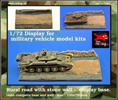 REDOG 1/72 Display Base für Militärmodelle Panzer & Fahrzeuge / D3