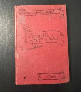 Antique Book Perrault Fairy Tales French Language Series Edited Barbe Folklore - Picture 1 of 19