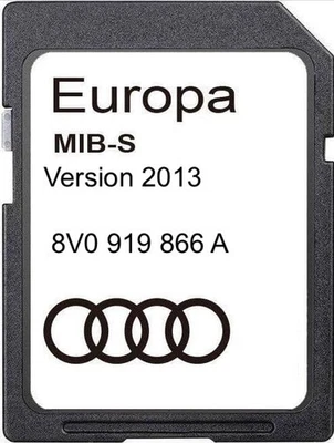 GENUINE Audi Navigation SD Card MIB-S 2013 A3 A1 Q3 Sat Nav Maps 8V0919866A - Image 1 of 4